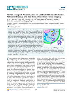 Human Transport Protein Carrier for Controlled