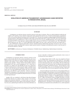 EVOLUTION OF AMERICAN TEGUMENTARY LEISHMANIASIS