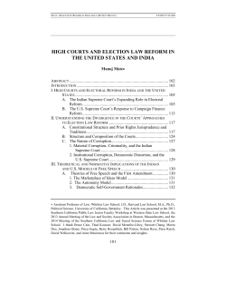high courts and election law reform in the united