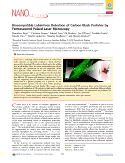 Biocompatible Label-Free Detection of Carbon Black Particles by