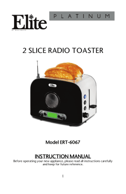 2 SLICE RADIO TOASTER
