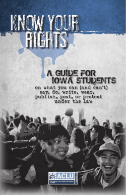 Iowa Student Rights Handbook