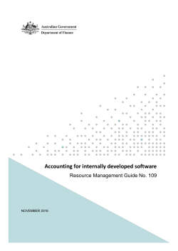 RMG 109 - Accounting for internally developed software