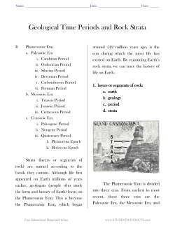 Geological Time Periods and Rock Strata