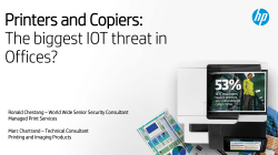 Print Security&ndash;The biggest IoT Threat in Offices?