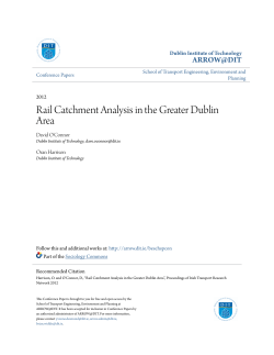 Rail Catchment Analysis in the Greater Dublin Area
