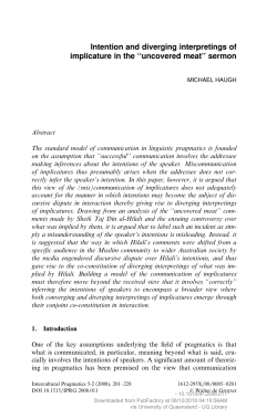 Intention and diverging interpretings of implicature in