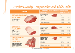 Portion Cutting - Preparation and Yield Guide - AUS