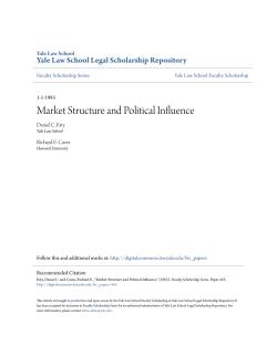 Market Structure and Political Influence