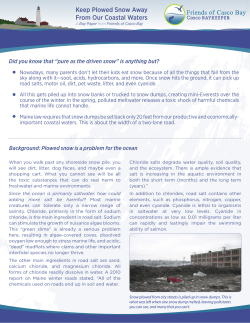 Snow Dump Bay Paper - Friends of Casco Bay