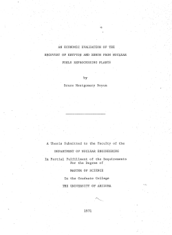 AN ECONOMIC EVALUATION OF THE RECOVERY OF KRYPTON