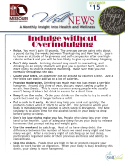 Indulge without Overindulging - Missouri Restaurant Association