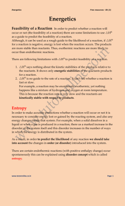 Energetics - Tutor Online
