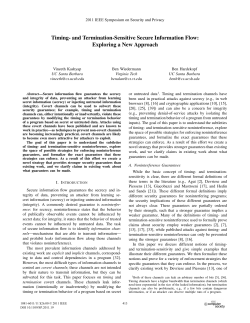 Timing- and Termination-Sensitive Secure Information Flow