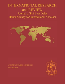 NEW! International Research and Review Volume 6