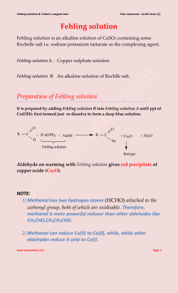 Fehling solution