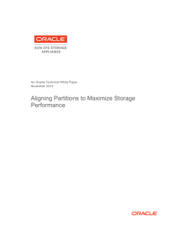 Aligning Partitions to Maximize Storage Performance