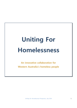 Uniting For Homelessness