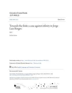 Towards the finite a case against infinity in Jorge Luis Borges