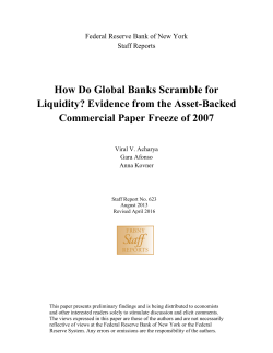 How Do Global Banks Scramble for Liquidity?