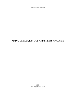 piping design, layout and stress analysis