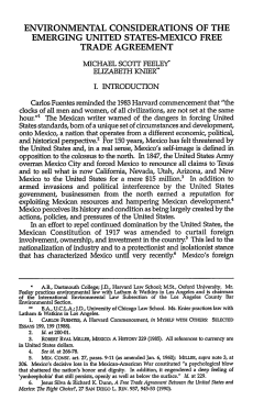 Environmental Considerations of the Emerging United States