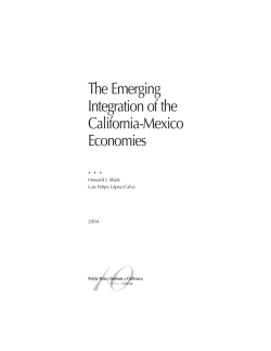 The Emerging Integration of the California