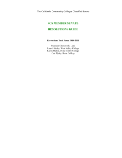 4cs member senate resolutions guide