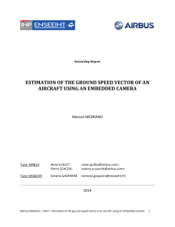 estimation of the ground speed vector of an aircraft
