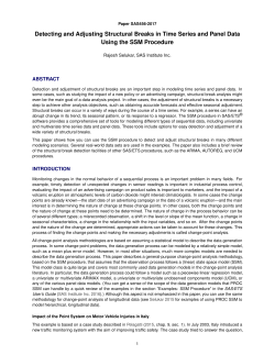 Detecting and Adjusting Structural Breaks in Time