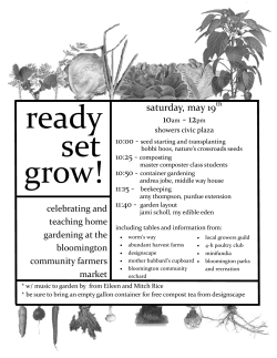 Ready Set Grow flyer