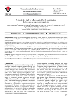 A descriptive study of adherence to lifestyle modification factors