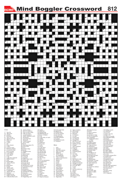 Crossword 812 22 APRIL 17