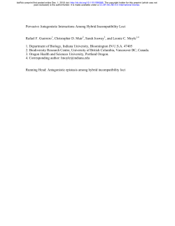 Pervasive Antagonistic Interactions Among Hybrid