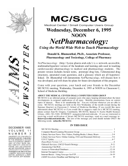 December 1995 - Eccles Health Sciences Library