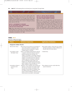 Table 16-1 Theories of Physical Aging