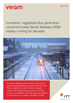 Case Study - Danish Railways keep their rail cars running with Blue