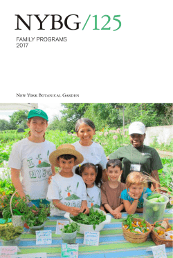 FAMILY PROGRAMS 2017 - New York Botanical Garden
