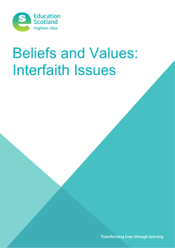 Beliefs and Values: Interfaith Issues