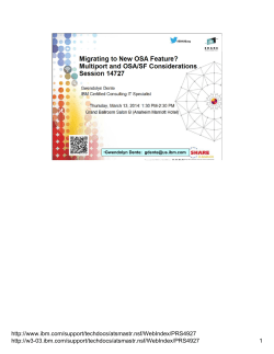 Migrating to new OSA Feature?