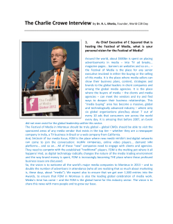 18. Interview with Charlie Crowe - social and corporate governance