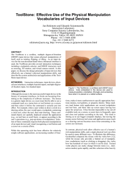 ToolStone: Effective Use of the Physical Manipulation Vocabularies
