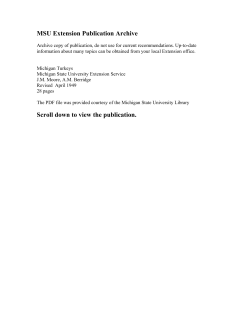MSU Extension Publication Archive - MSU Libraries