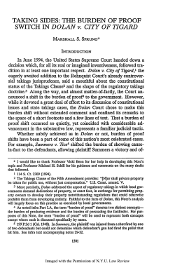 Taking Sides - New York University Law Review