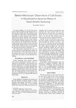 in Mycobacterium leprae by Means of