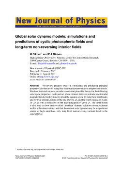 New Journal of Physics - Academic Program Pages