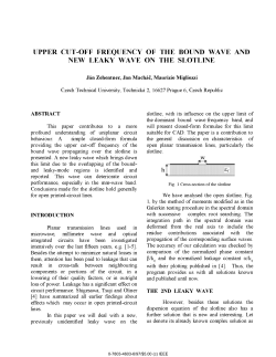 Upper cut-off frequency of the bound wave and new leaky wave on