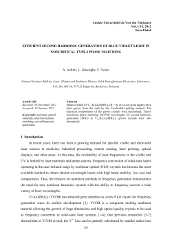 24 EFFICIENT SECOND HARMONIC GENERATION OF