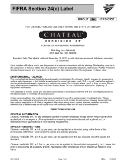 Chateau Herbicide SW