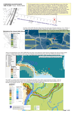COMPARING ELEVATIN MAPS 1906 TO 2007 Focus: Andrus Island
